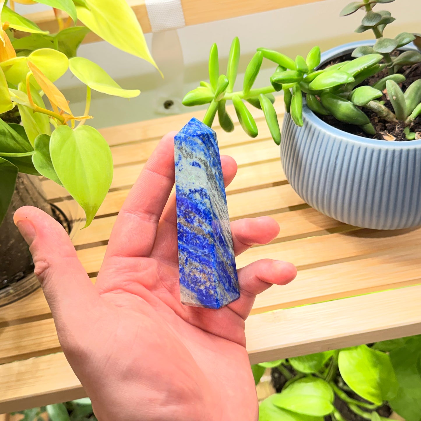 Lapis Lazuli · 1 of 1 Squared Pointed Tower (~4")