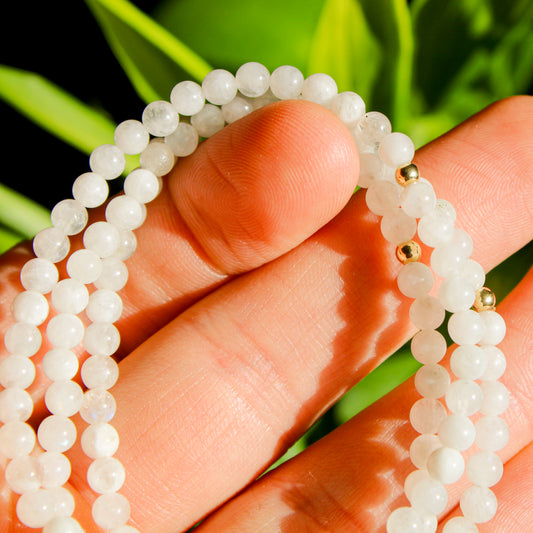 Moonstone Bracelet | Gold Filled Accent