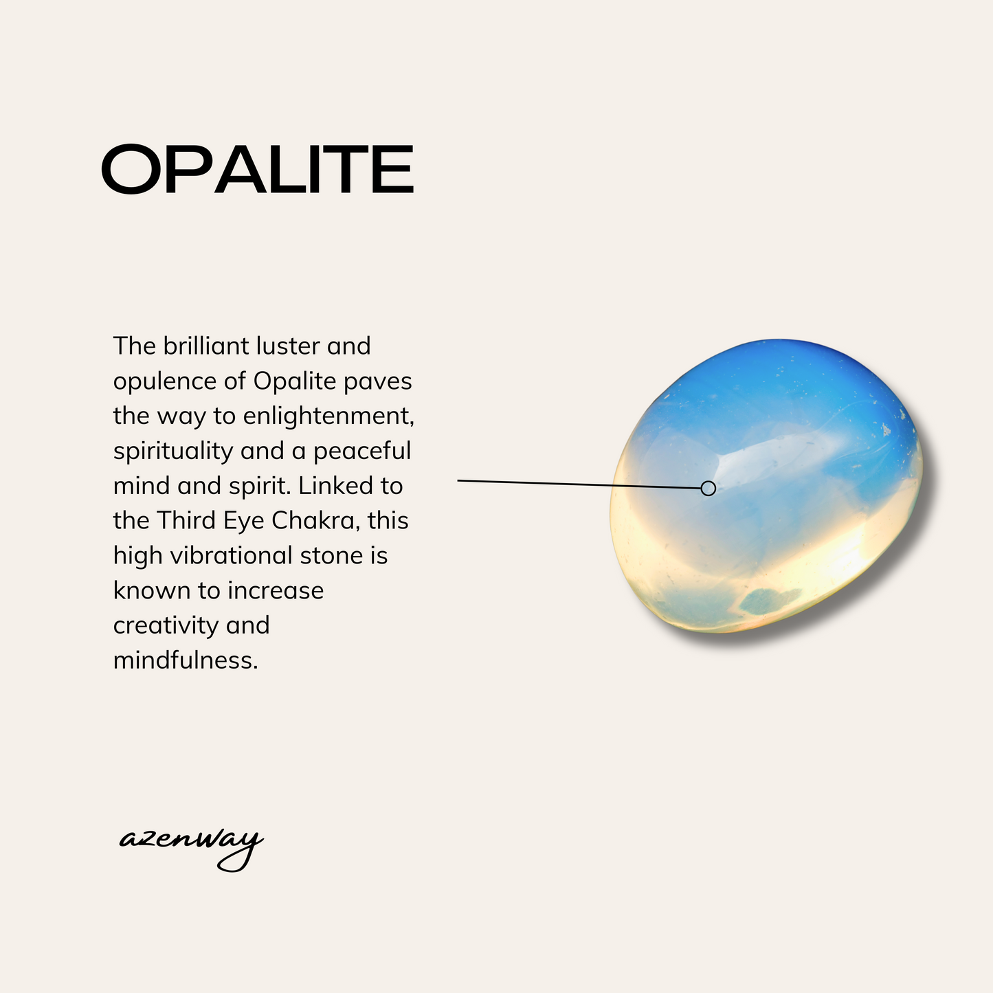 Opalite Healing Crystal Energy Bracelet with 4mm Natural Gemstones and 14K Gold-Filled Hypoallergenic Bead