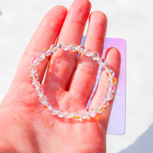 Mystic Glass Bracelet – Inspired by Corning, NY + 925 Sterling Silver Bead (Hypoallergenic)