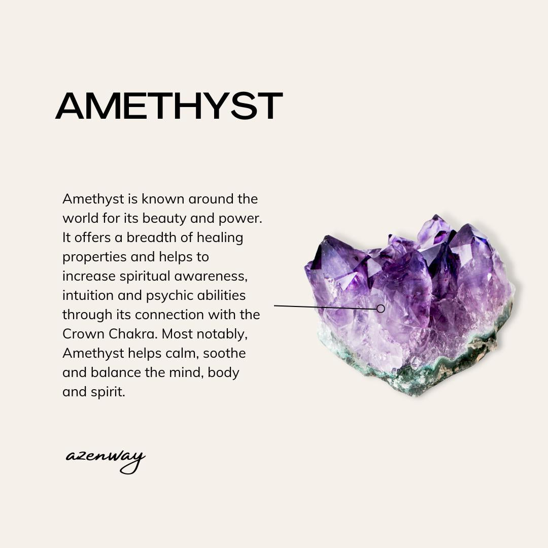 Small Amethyst Buddha Figurine Carved Healing Crystal for Serenity & Balance