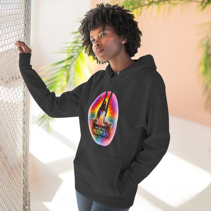 We Are All Hueman Rainbow Aura Hoodie – Unity • Presence • Love