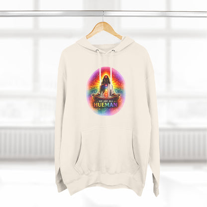 We Are All Hueman Rainbow Aura Hoodie – Unity • Presence • Love