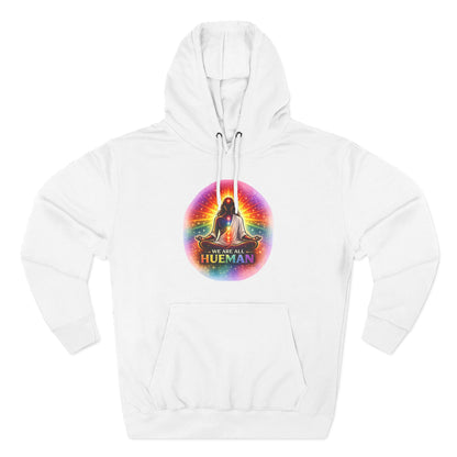 We Are All Hueman Rainbow Aura Hoodie – Unity • Presence • Love