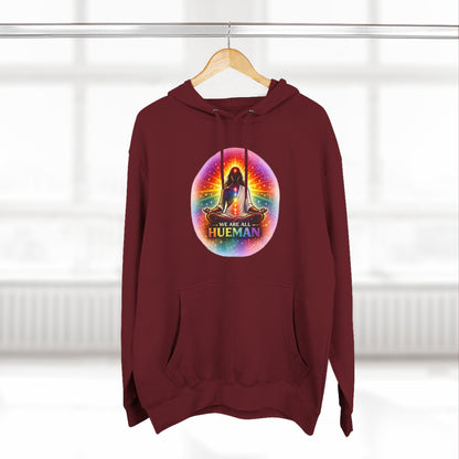 We Are All Hueman Rainbow Aura Hoodie – Unity • Presence • Love