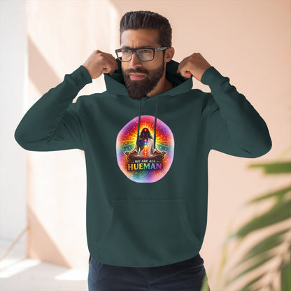 We Are All Hueman Rainbow Aura Hoodie – Unity • Presence • Love