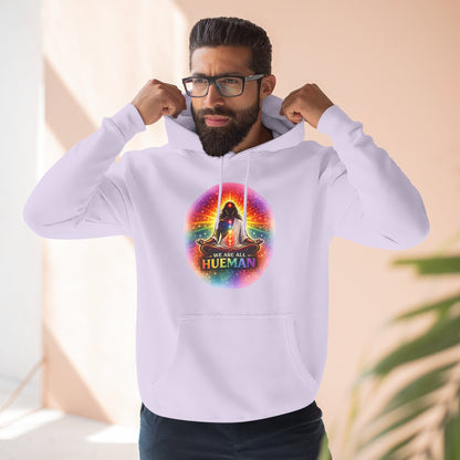 We Are All Hueman Rainbow Aura Hoodie – Unity • Presence • Love