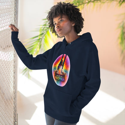 We Are All Hueman Rainbow Aura Hoodie – Unity • Presence • Love