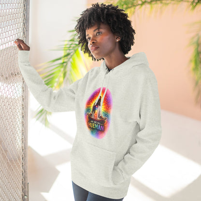 We Are All Hueman Rainbow Aura Hoodie – Unity • Presence • Love