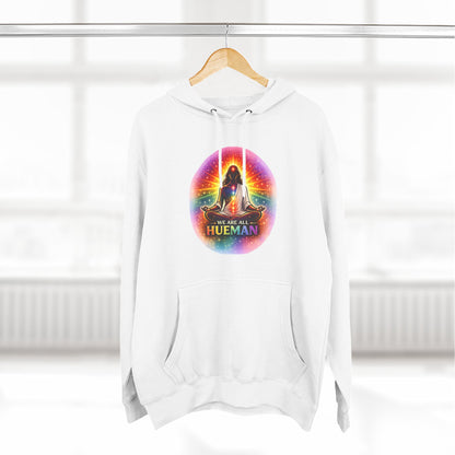 We Are All Hueman Rainbow Aura Hoodie – Unity • Presence • Love