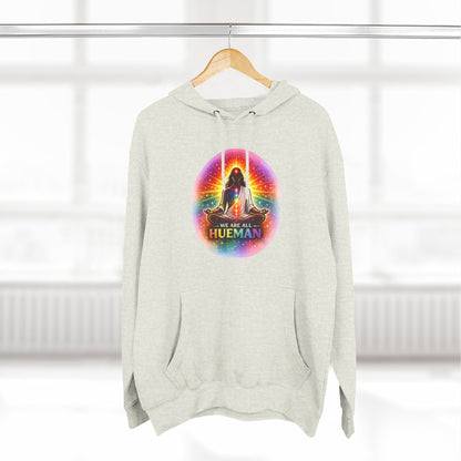 We Are All Hueman Rainbow Aura Hoodie – Unity • Presence • Love
