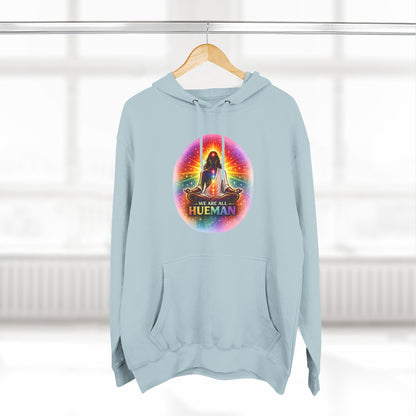 We Are All Hueman Rainbow Aura Hoodie – Unity • Presence • Love