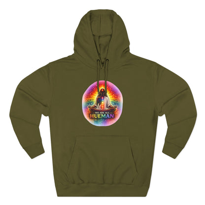 We Are All Hueman Rainbow Aura Hoodie – Unity • Presence • Love