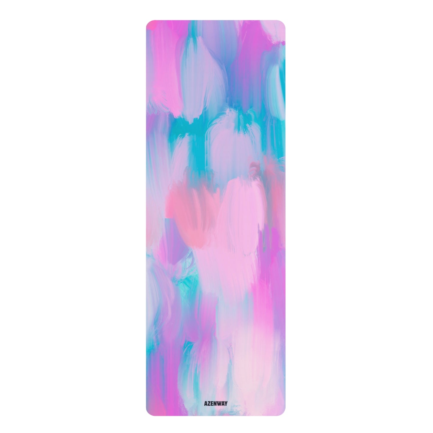 Colorful Acrylic Yoga Mat – Pastel Abstract Non-Slip Exercise Mat