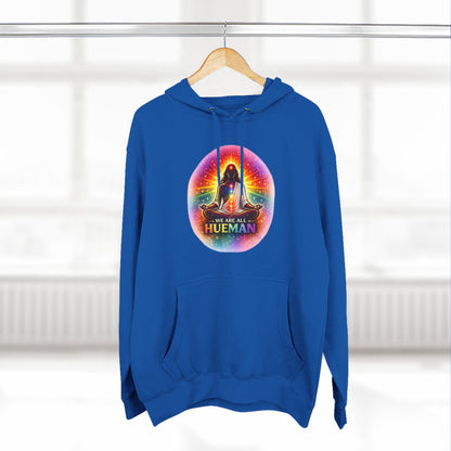 We Are All Hueman Rainbow Aura Hoodie – Unity • Presence • Love