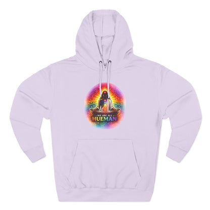 We Are All Hueman Rainbow Aura Hoodie – Unity • Presence • Love