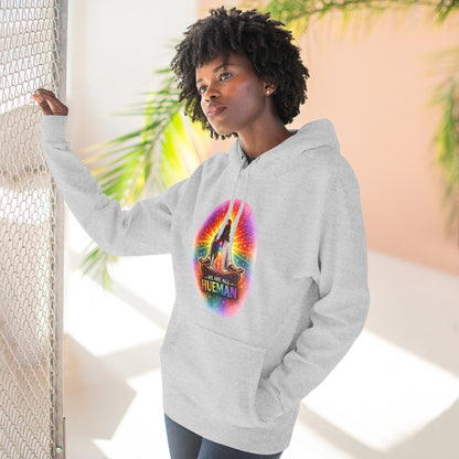 We Are All Hueman Rainbow Aura Hoodie – Unity • Presence • Love
