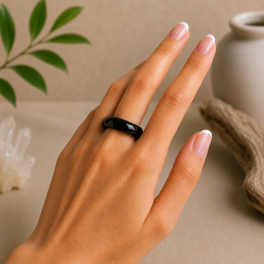 Black Obsidian Ring