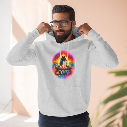 We Are All Hueman Rainbow Aura Hoodie – Unity • Presence • Love