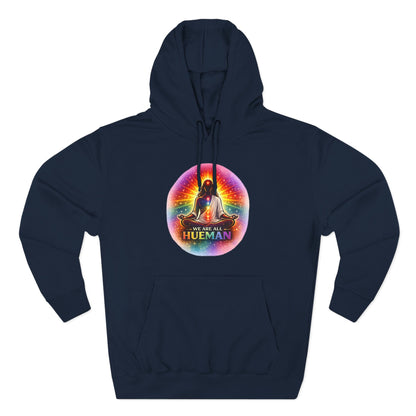 We Are All Hueman Rainbow Aura Hoodie – Unity • Presence • Love