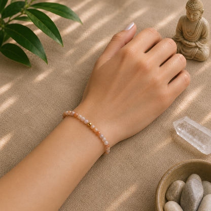 Crazy Lace Agate Bracelet | Gold or Silver Accent