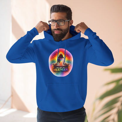 We Are All Hueman Rainbow Aura Hoodie – Unity • Presence • Love