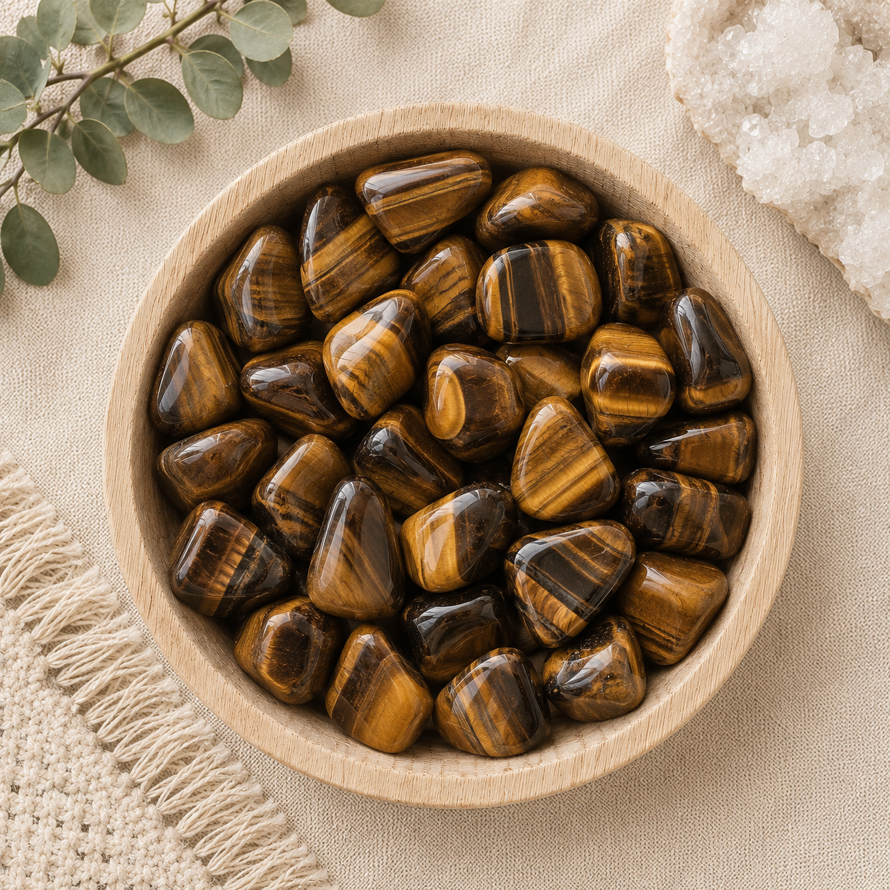 Tiger's Eye Tumbled Stone