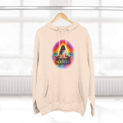 We Are All Hueman Rainbow Aura Hoodie – Unity • Presence • Love
