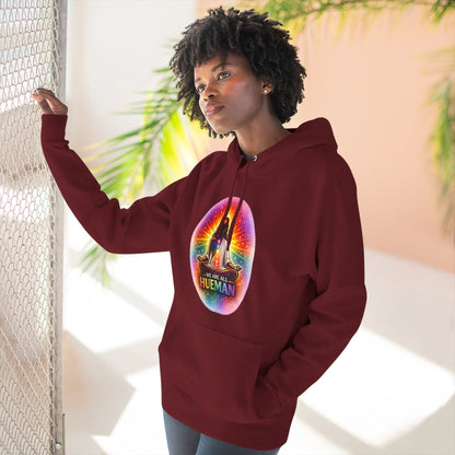 We Are All Hueman Rainbow Aura Hoodie – Unity • Presence • Love