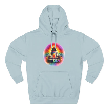 We Are All Hueman Rainbow Aura Hoodie – Unity • Presence • Love