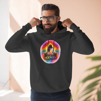 We Are All Hueman Rainbow Aura Hoodie – Unity • Presence • Love