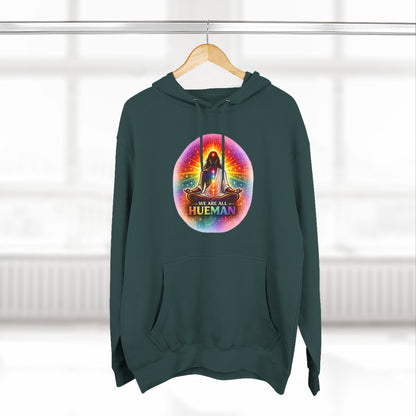 We Are All Hueman Rainbow Aura Hoodie – Unity • Presence • Love