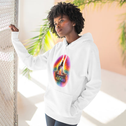 We Are All Hueman Rainbow Aura Hoodie – Unity • Presence • Love