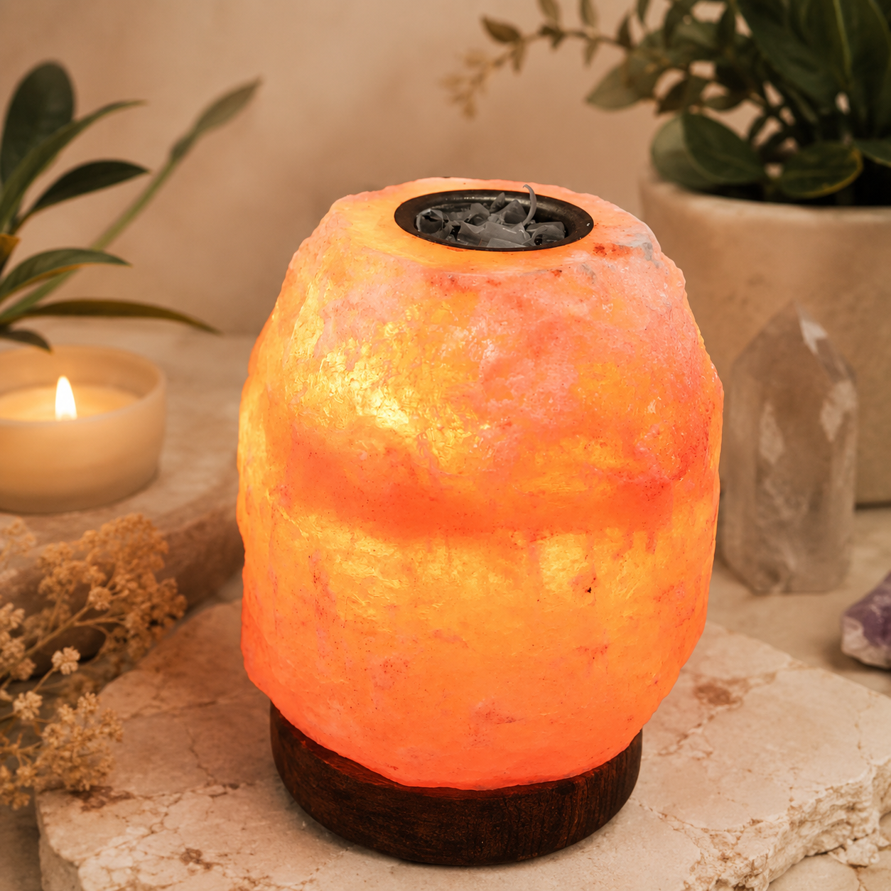 Aromatherapy Himalayan Salt Lamp