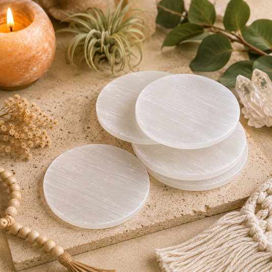 Selenite Coasters