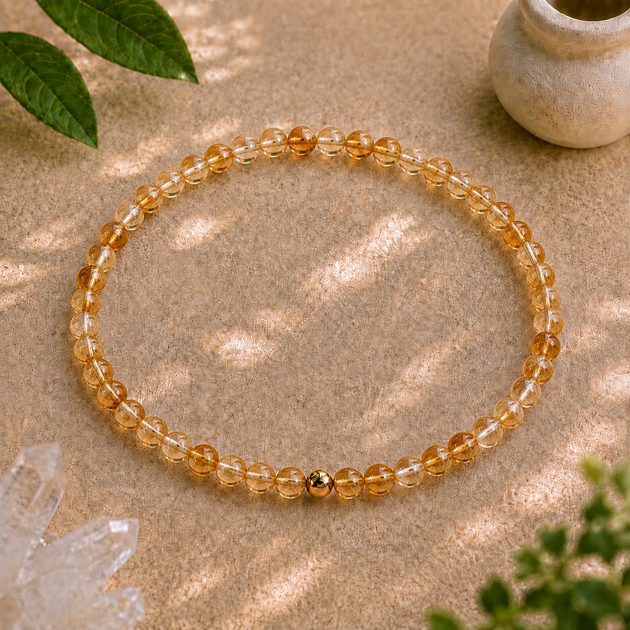Citrine Bracelet | Gold or Silver Accent