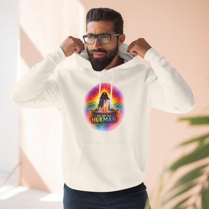 We Are All Hueman Rainbow Aura Hoodie – Unity • Presence • Love