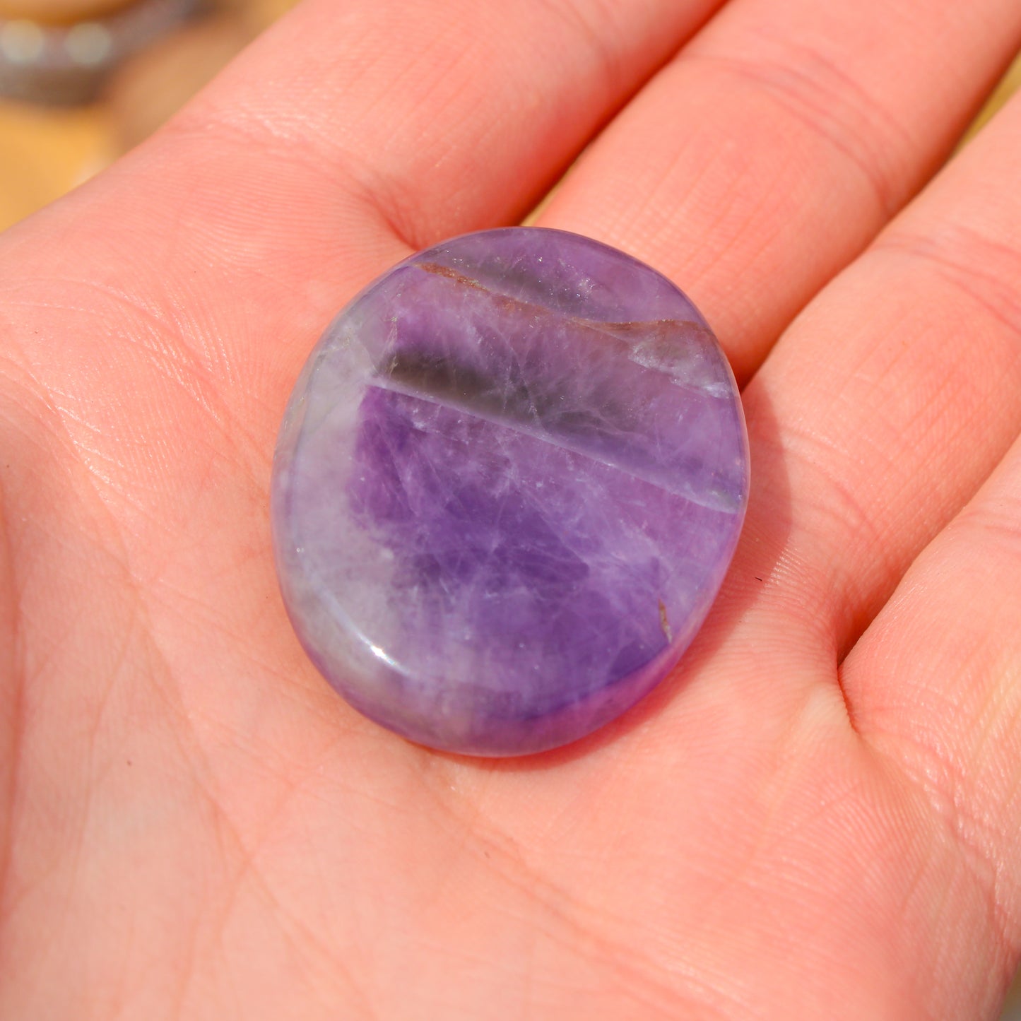 Amethyst Worry Stone