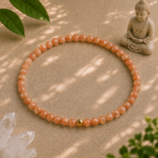 Sunstone Bracelet | Gold or Silver Accent