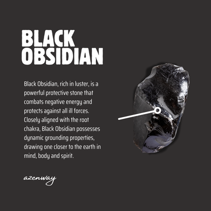 Discover the meaning of Black Obsidian — a powerful protection stone known for grounding, shielding, and clearing negative energy. Explore its Root Chakra symbolism with Azenway.