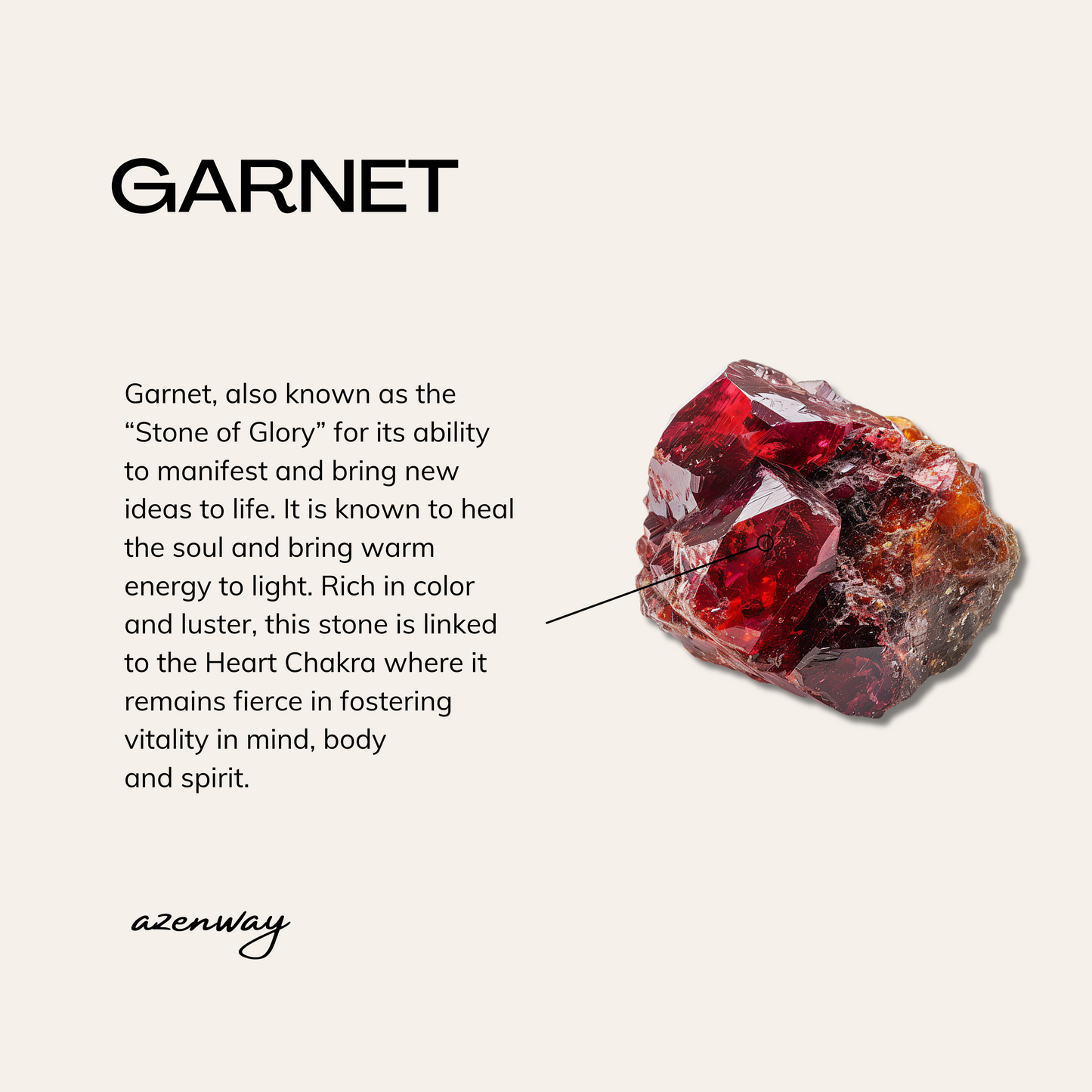 Garnet Crystal Healing Bracelet with 4mm Natural Stones and 14K Gold-Filled Bead – Azenway