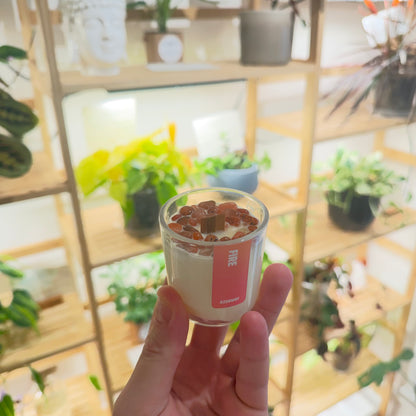 Aura Fire Mini Crystal Candle – Carnelian