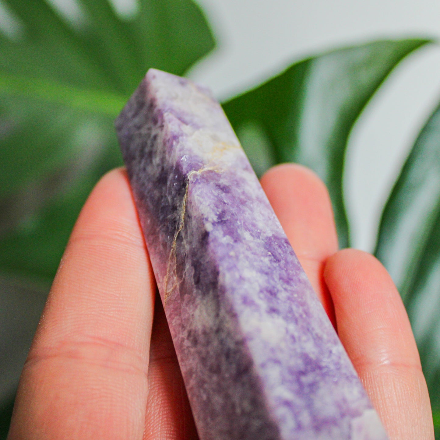 Lepidolite Crystal Energy Tower - 5.0 inch Natural Semi-Precious Gemstone (1 of 1)