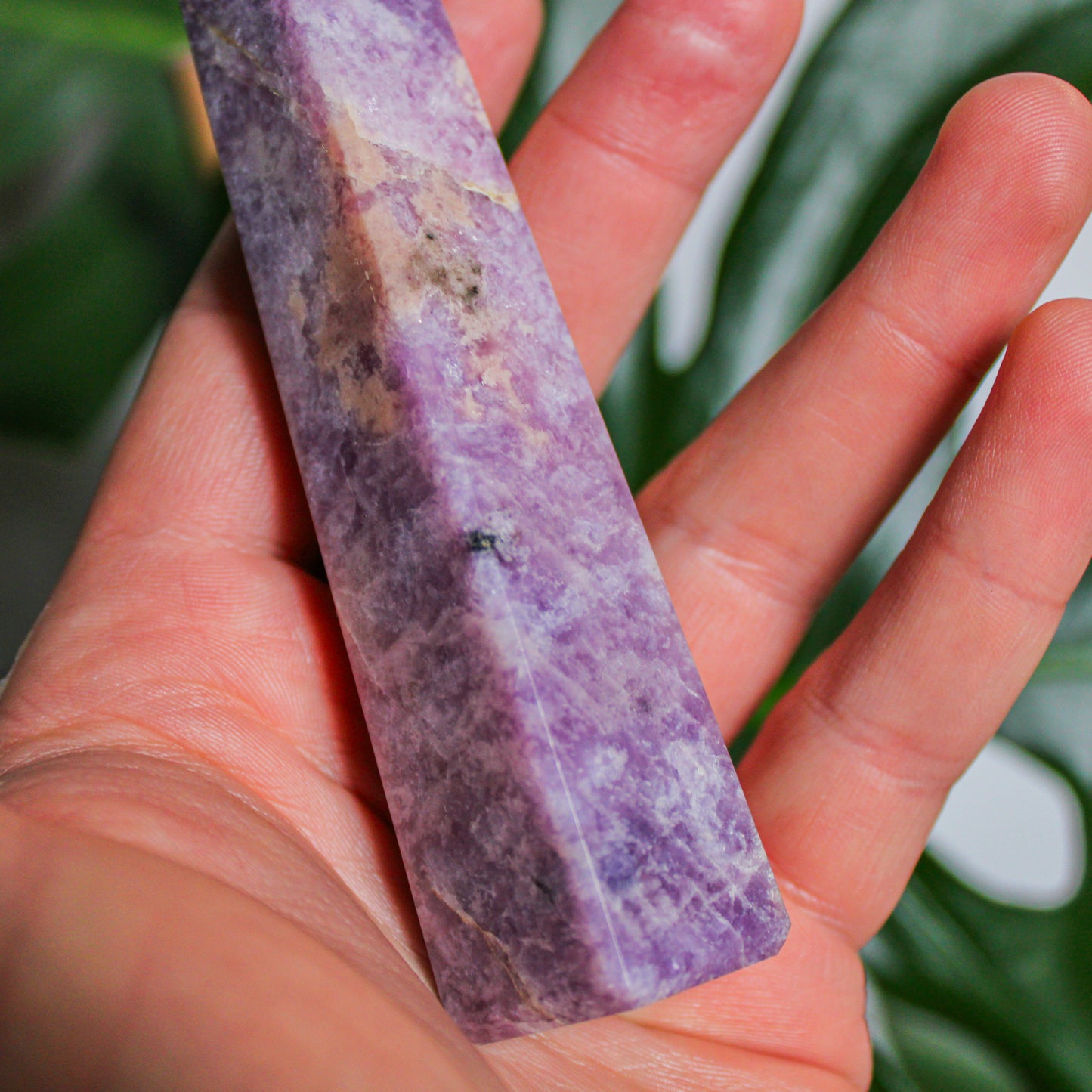 Lepidolite Crystal Energy Tower - 5.0 inch Natural Semi-Precious Gemstone (1 of 1)