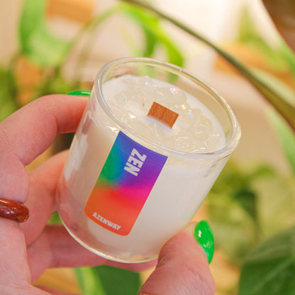 Mini Angel Aura Quartz Crystal Candle – 2.5 oz