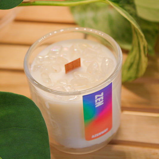 Mini Angel Aura Quartz Crystal Candle – 2.5 oz