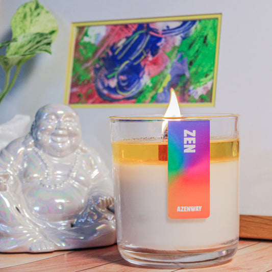 Angel Aura Quartz Crystal Zen Candle