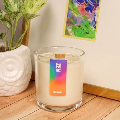 Angel Aura Quartz Crystal Zen Candle