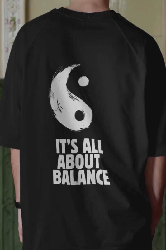 It's all about balance – Yin Yang Oversized Zen Tee